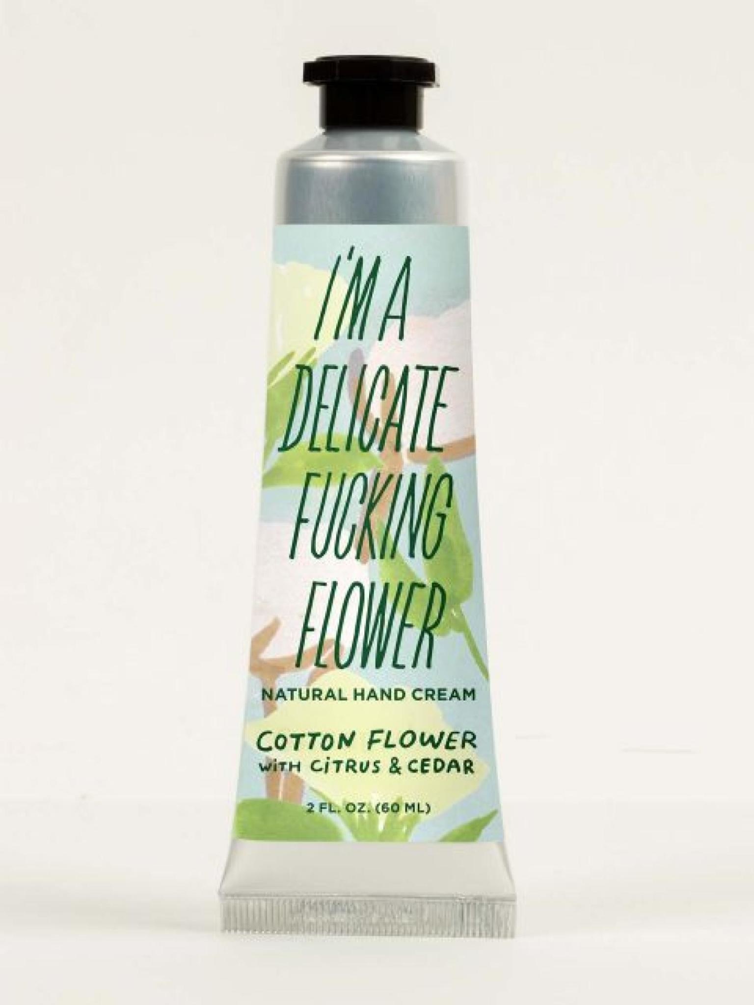 Blue Q F*cking Flower Cotton Hand Cream
