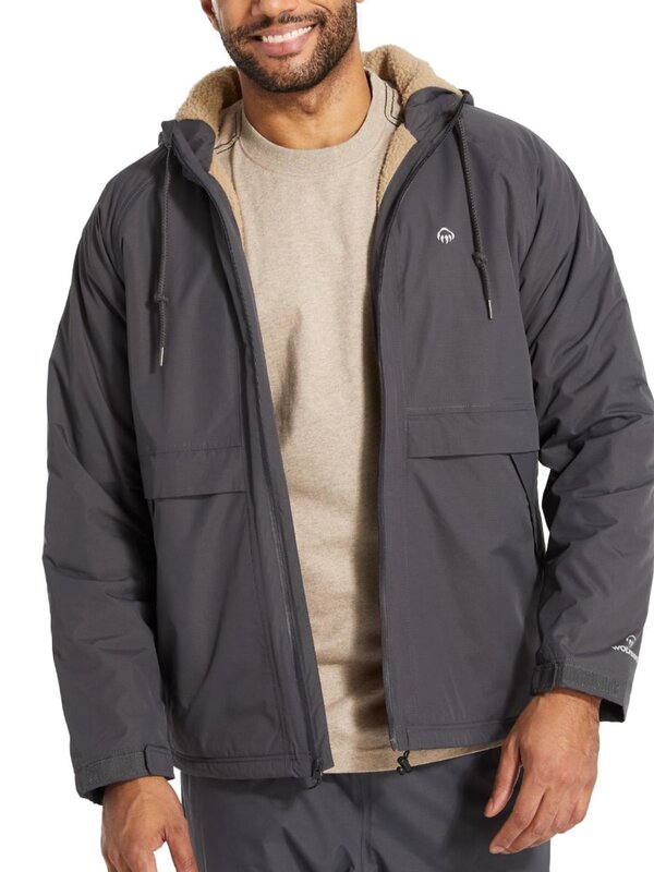 Wolverine Clothing Men's I-90 Sherpa Lined Rain Jacket