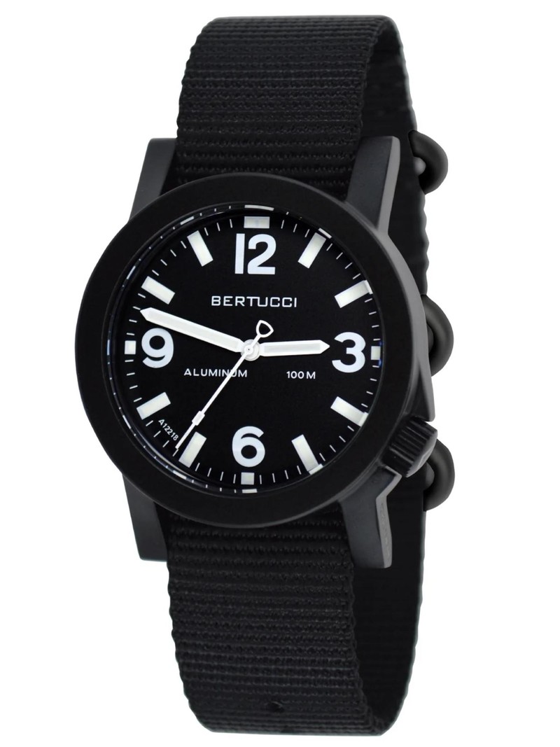 Bertucci A6-A Experior Watch Black # 95B Black Nylon Band