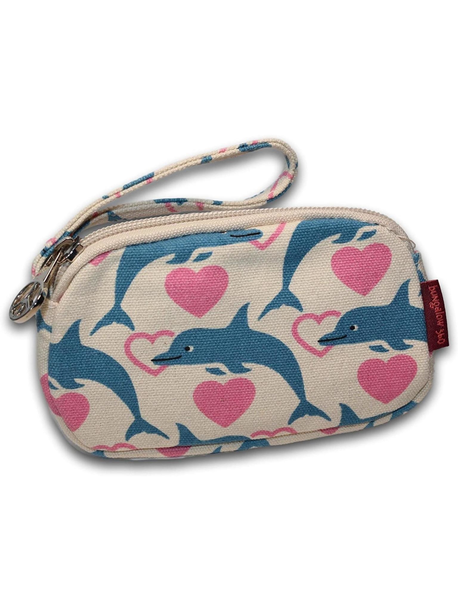 Bungalow 360 Clutch Coin Purse Dolphin