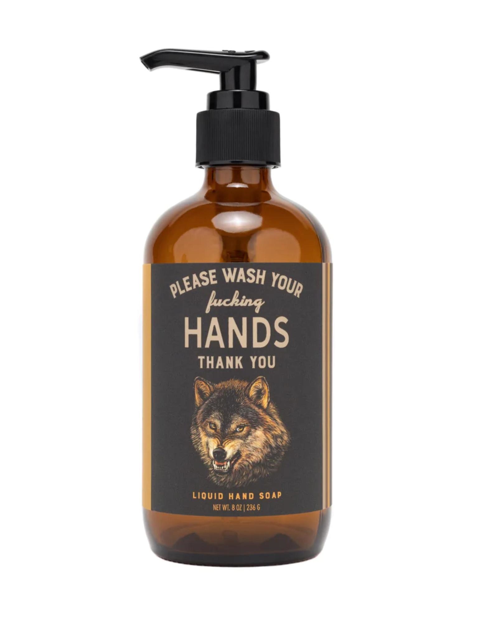 Whiskey River Soap Co. Please Wash Your Hands 8oz Liquid Hand Soap