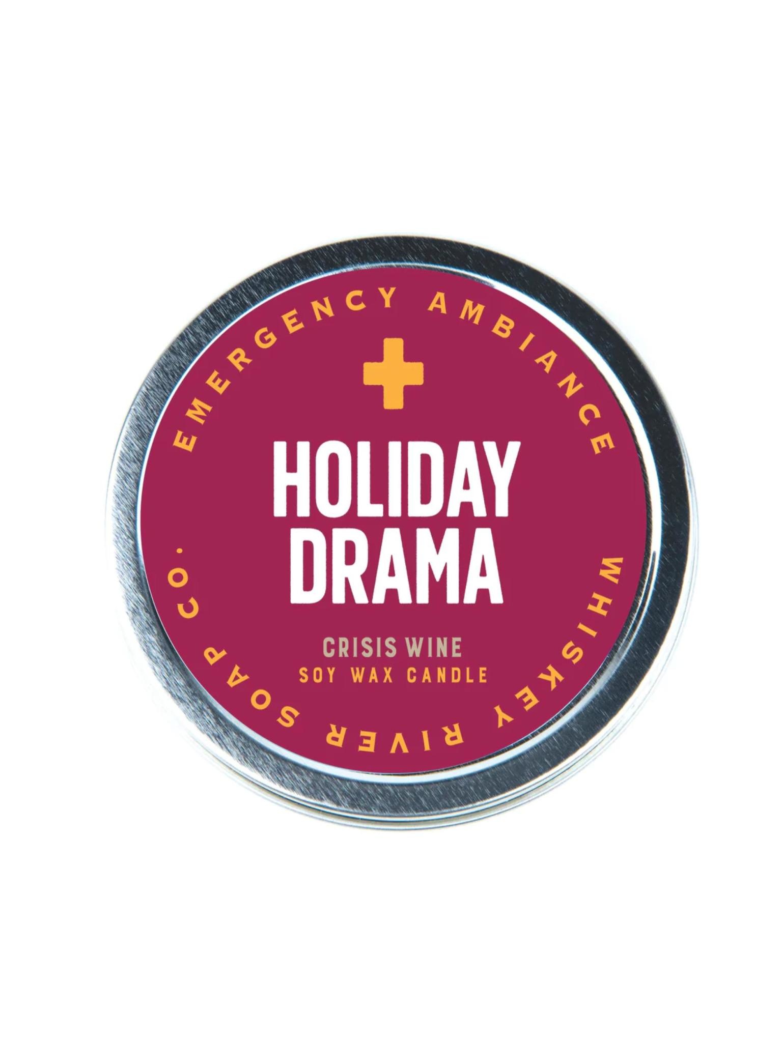 Whiskey River Soap Co. Holiday Drama Emergency Ambiance Tin