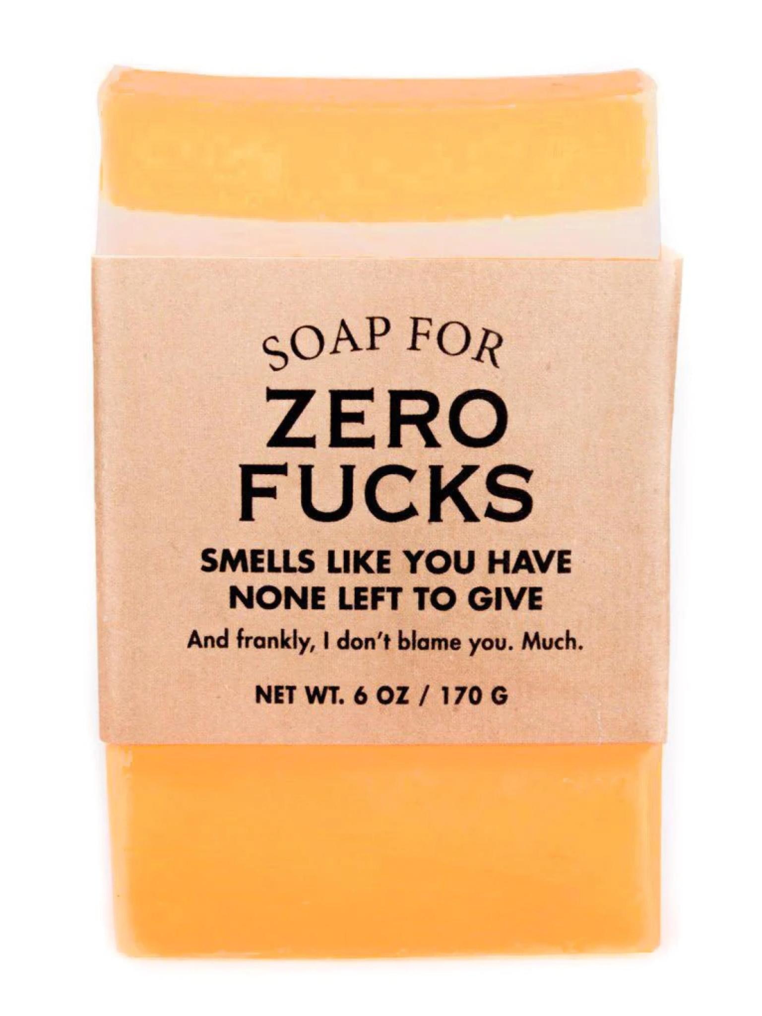 Whiskey River Soap Co. Zero F*cks Soap 6 oz