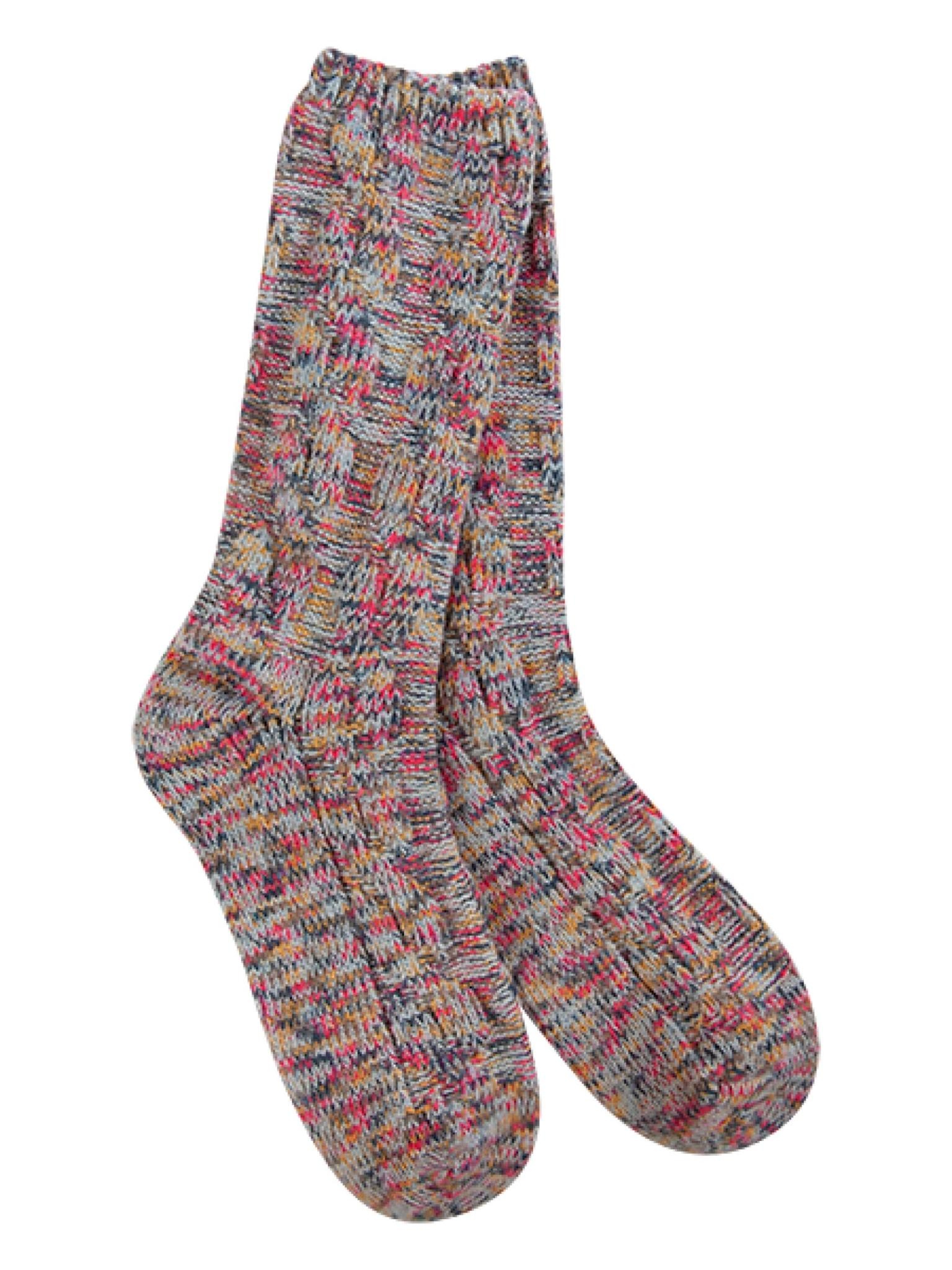 World's Softest Socks Women's Ragg Cable Crew Sock