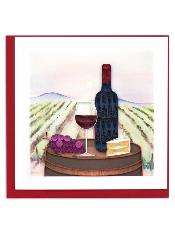 Quilling Card Vineyard