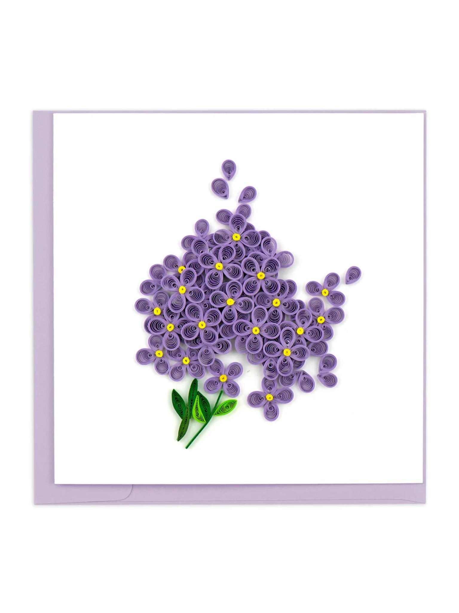 Quilling Card Lilac