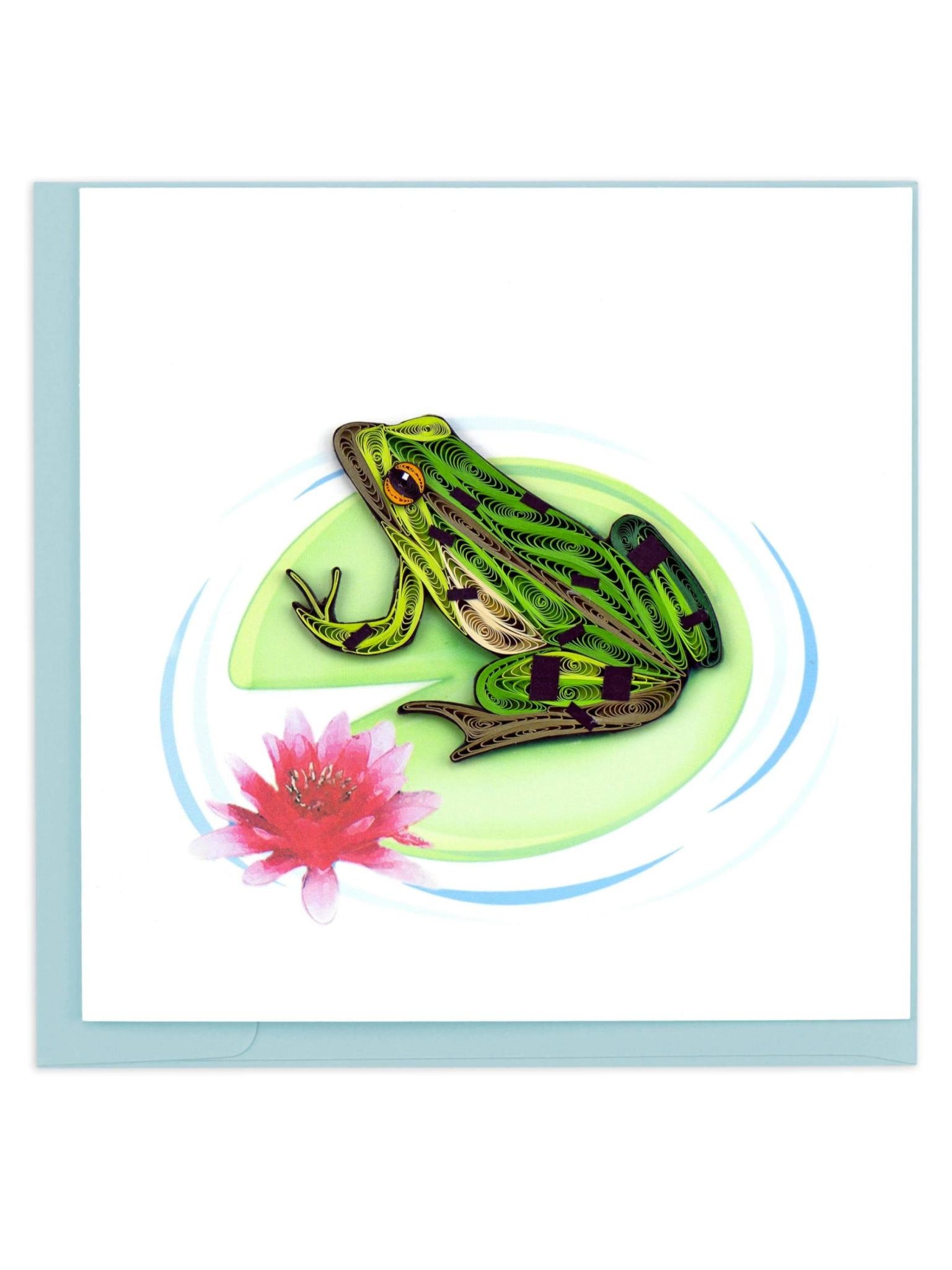 Quilling Card Frog
