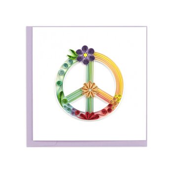 Quilling Card Peace Sign