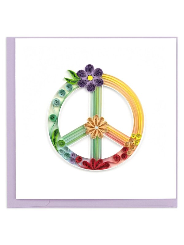 Quilling Card Peace Sign