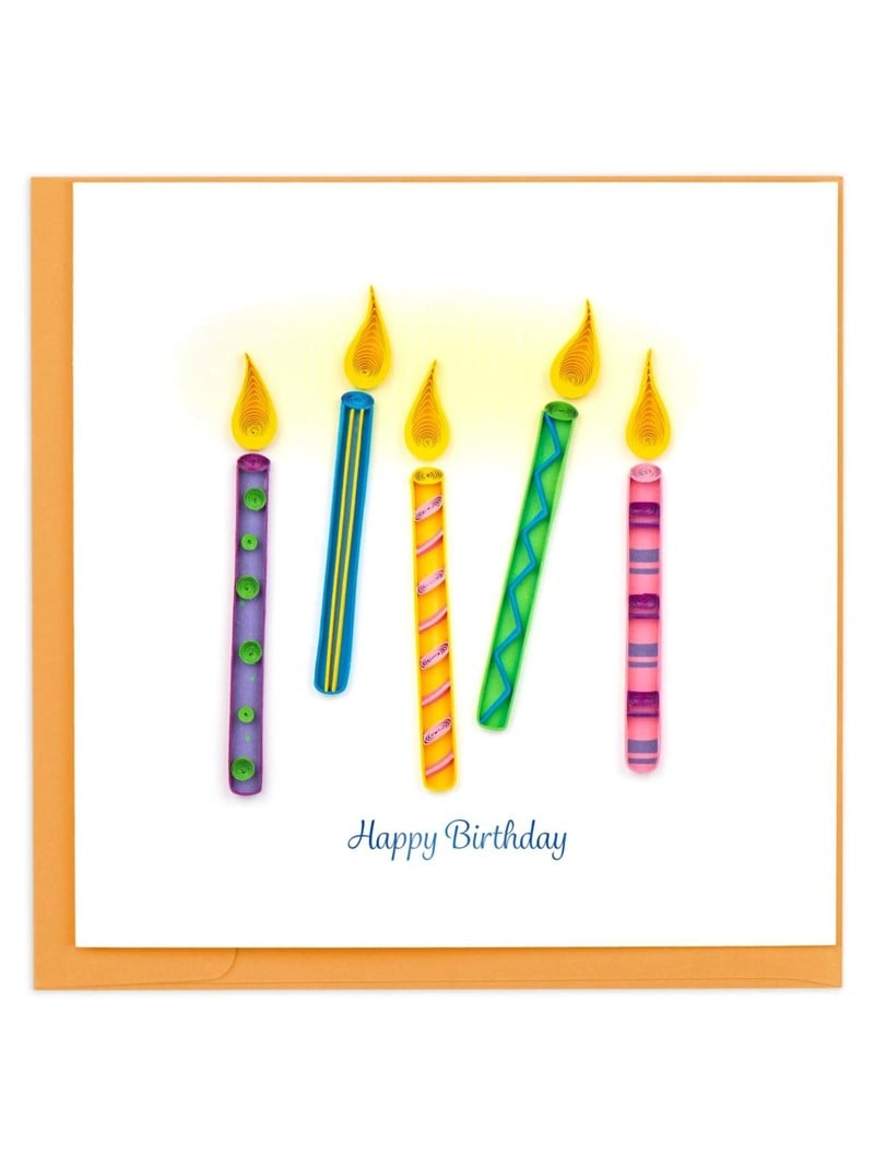 Quilling Card Birthday Candles