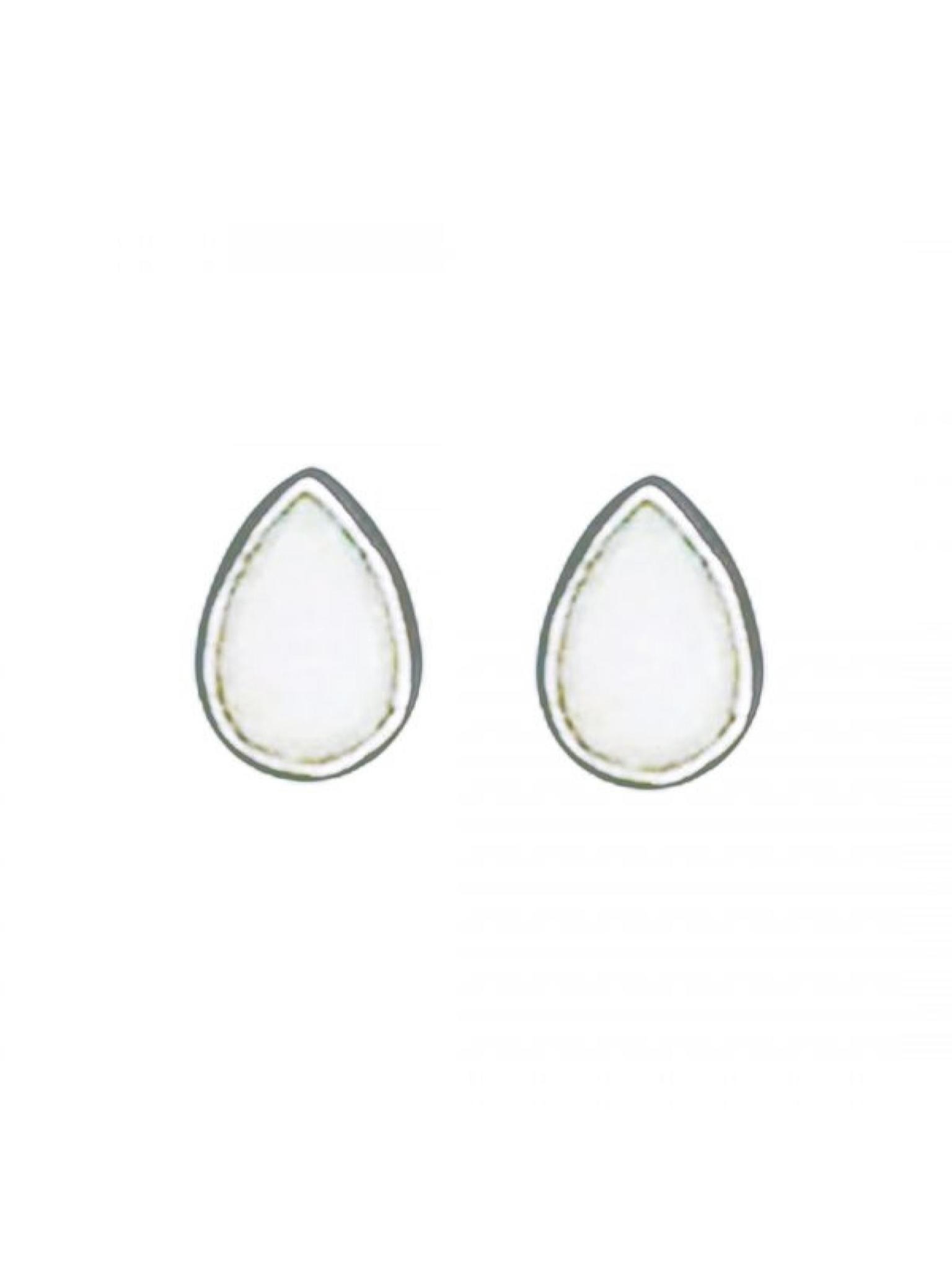 Acomo Jewelry 4x6mm Pear Opal Stud Earring