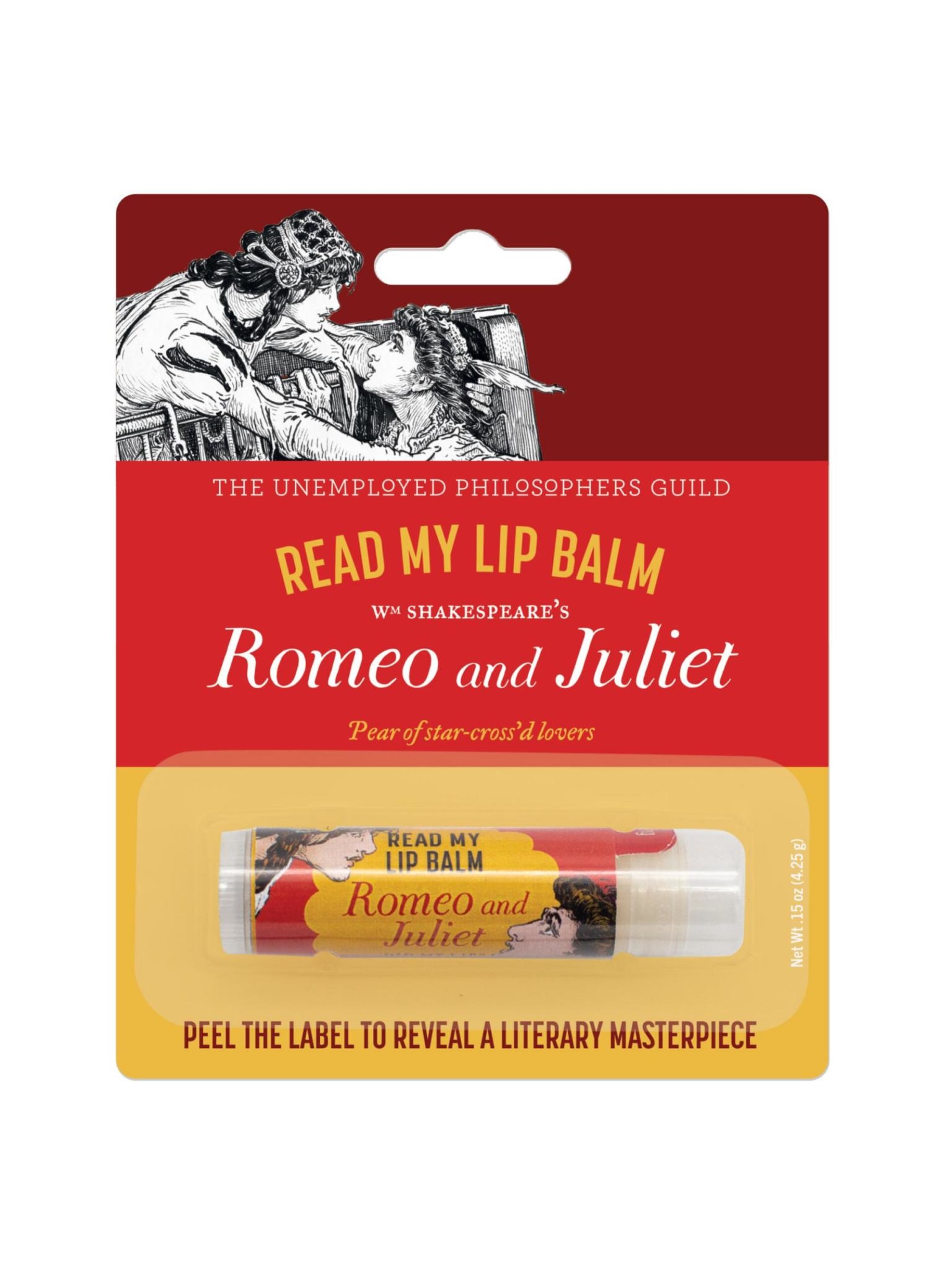 The Unemployed Philosophers Guild Read My Lips Lip Balm Romeo & Juliet