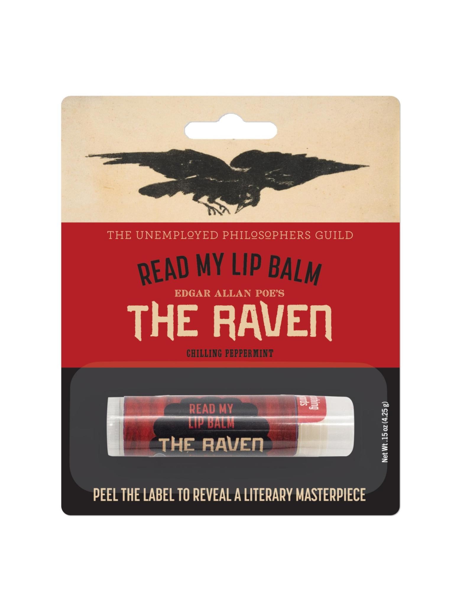The Unemployed Philosophers Guild Read My Lips Lip Balm Poe's Raven