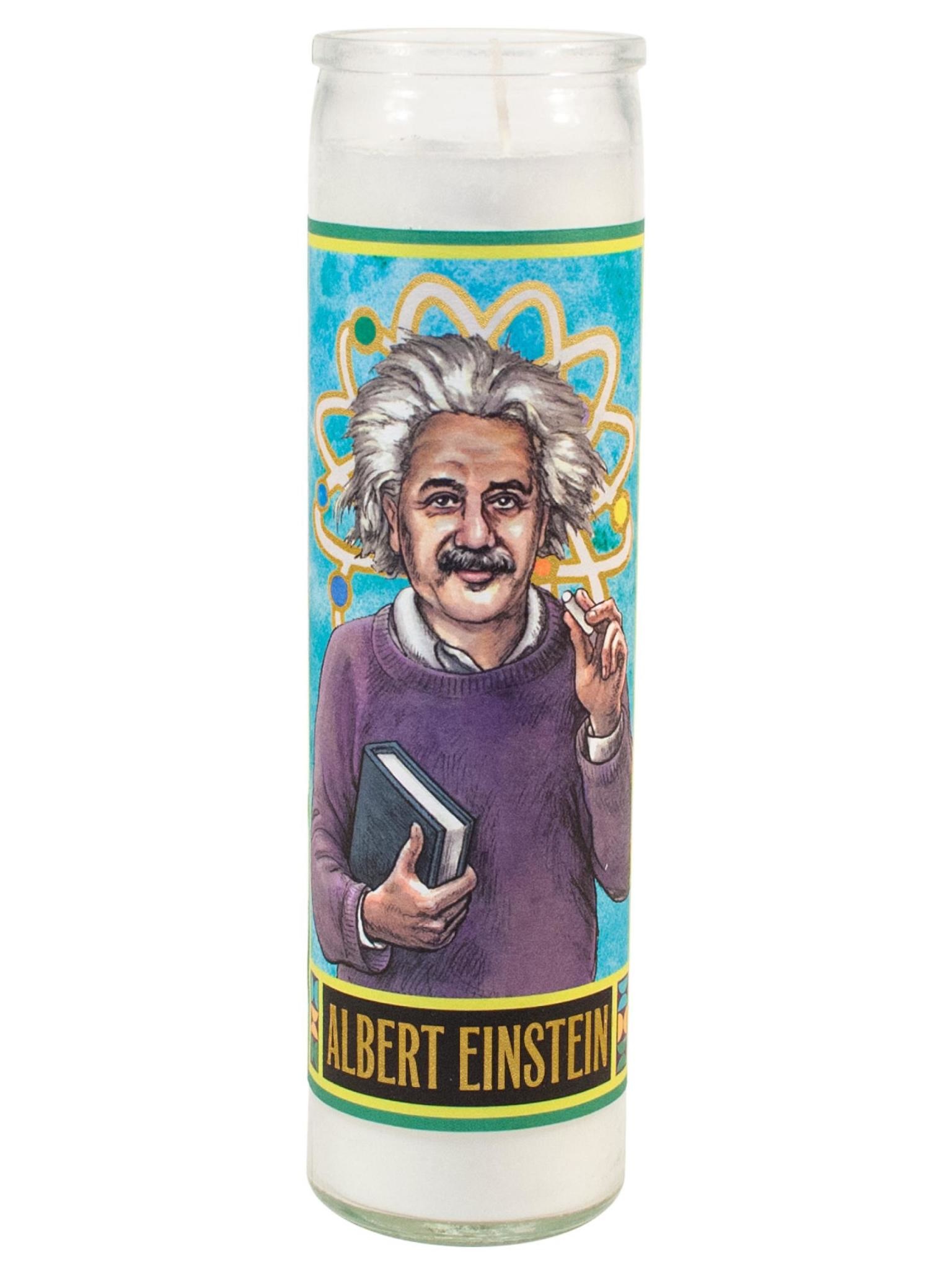 The Unemployed Philosophers Guild Secular Saint Candle Einstein