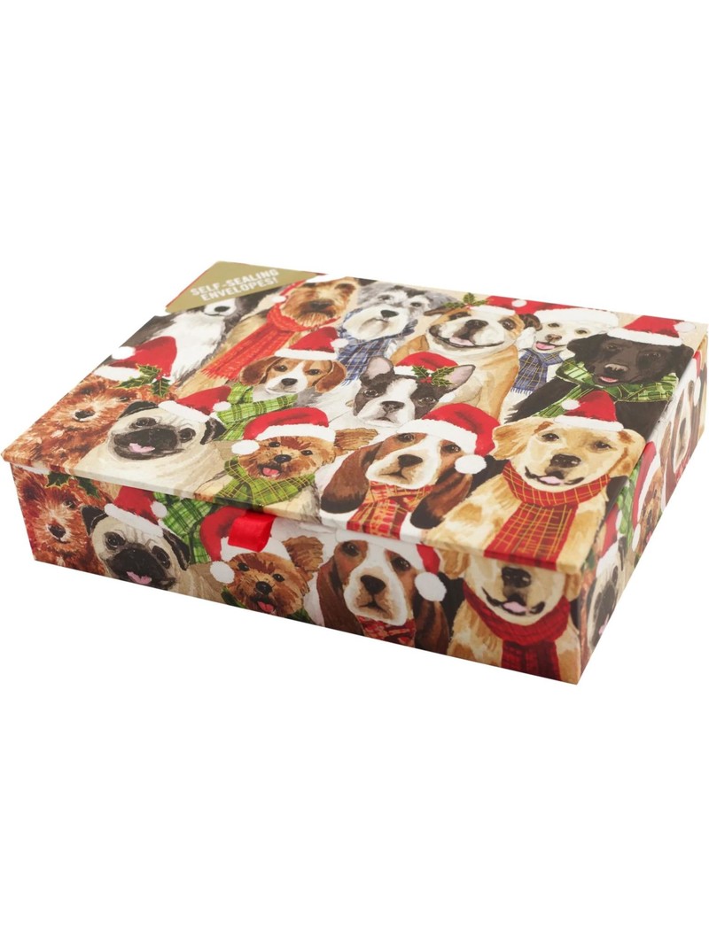 Peter Pauper Deck The Dogs Deluxe Boxed Holiday Cards