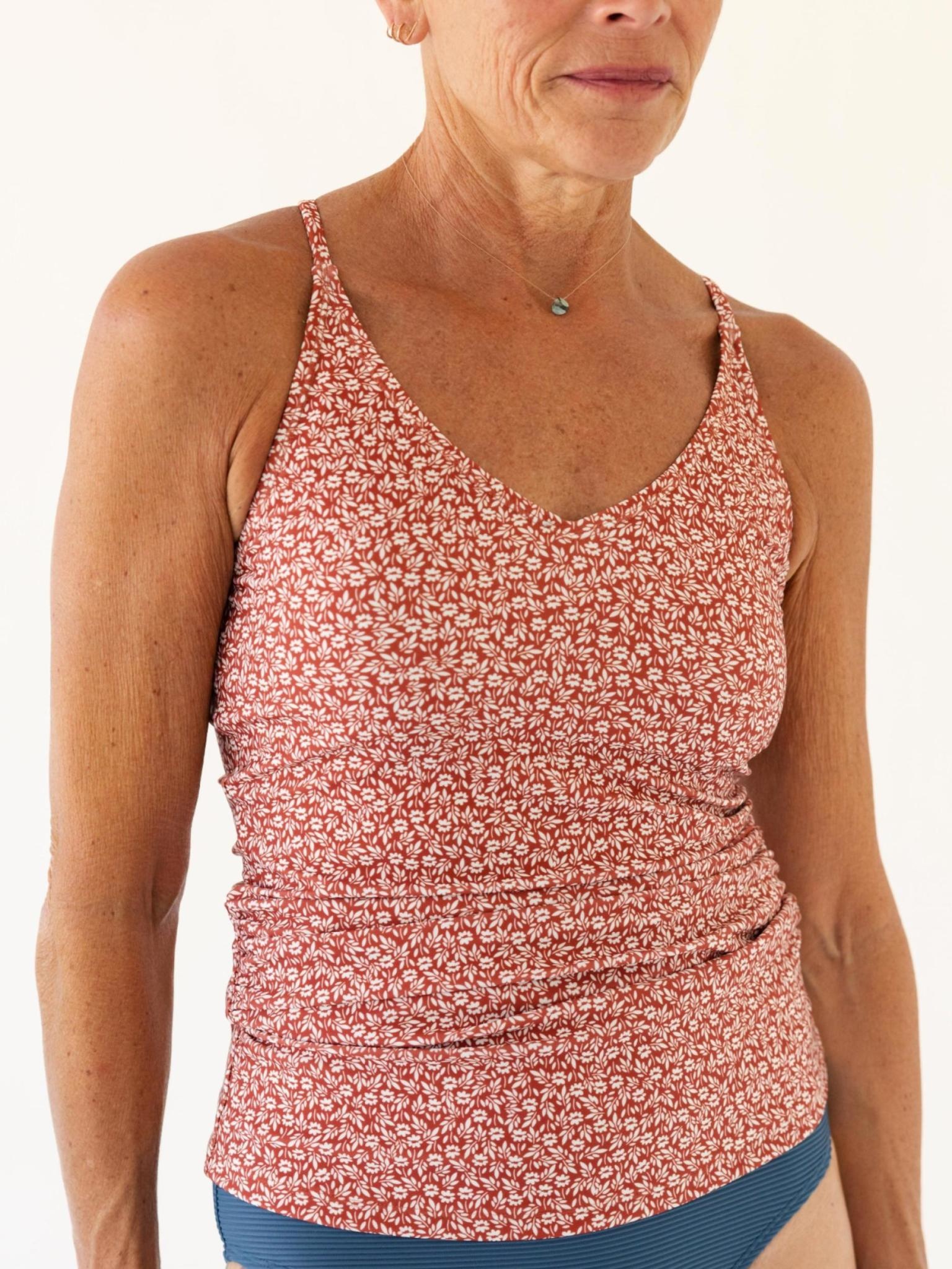 nani Swimwear Redwood Floral V-Neck Tankini