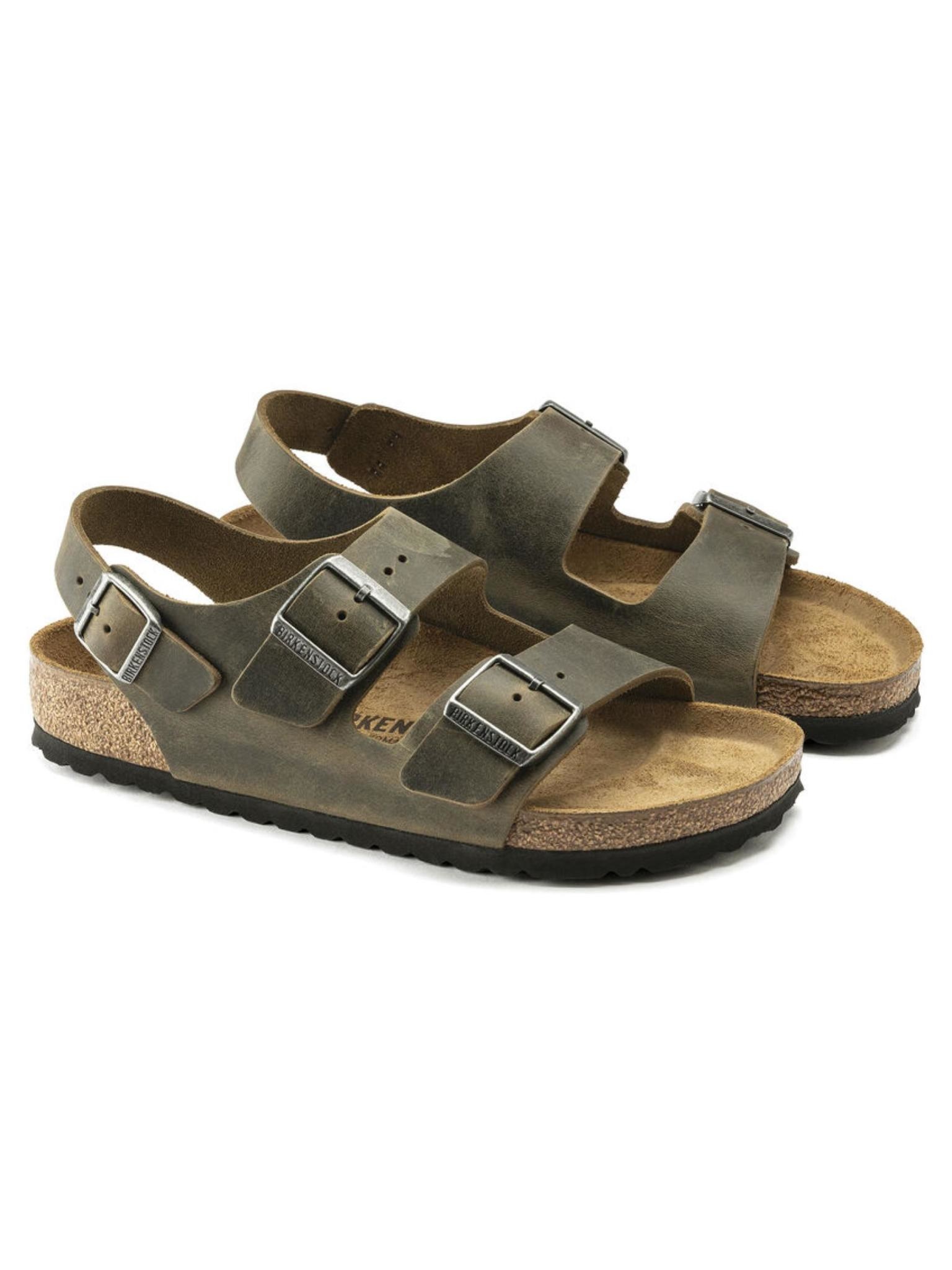 Birkenstock Men's Milano Oiled Leather Sandal