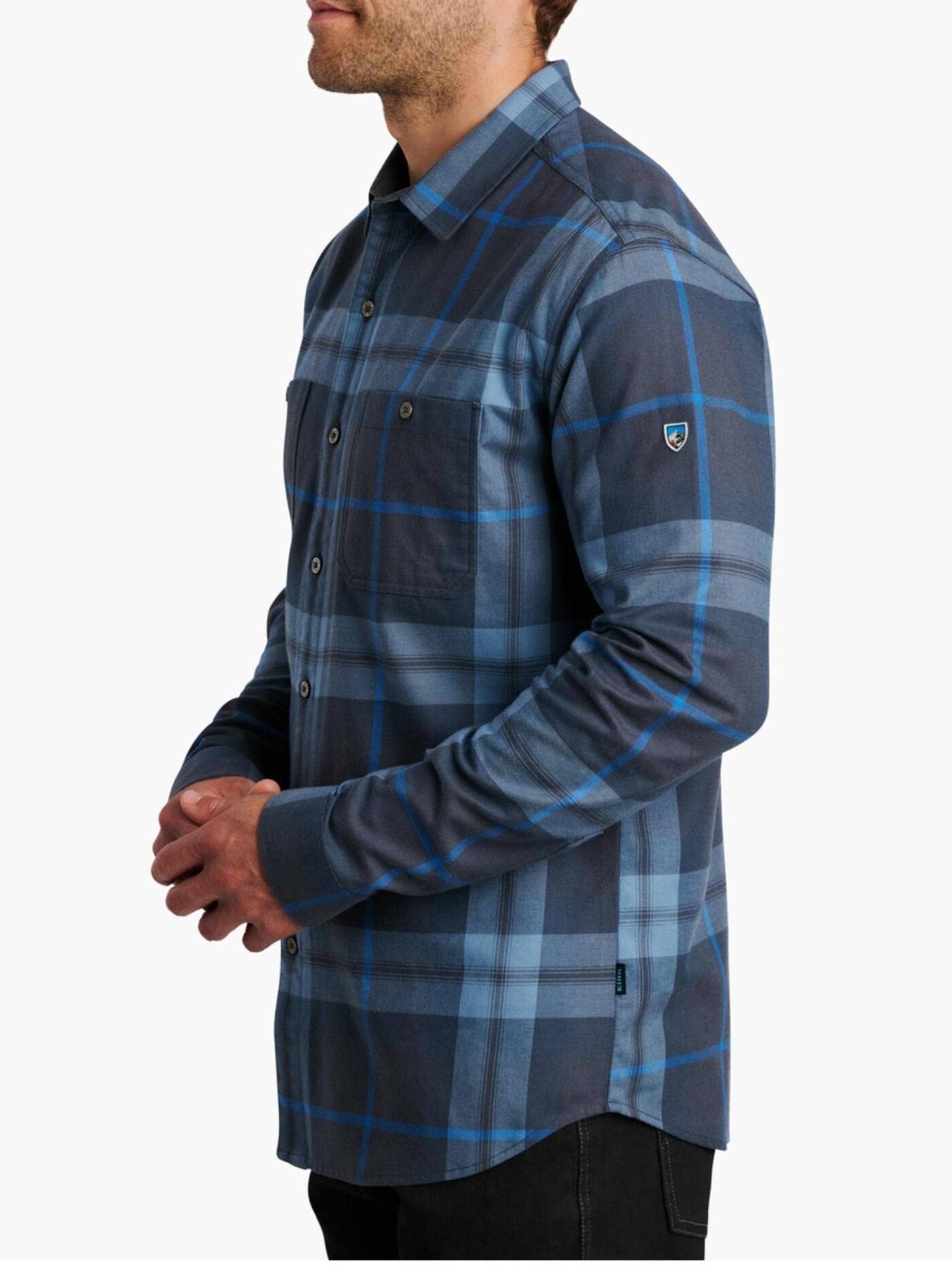 KUHL Chemise Homme Large Le Fugitif Flanelle Plaid Manches Longues