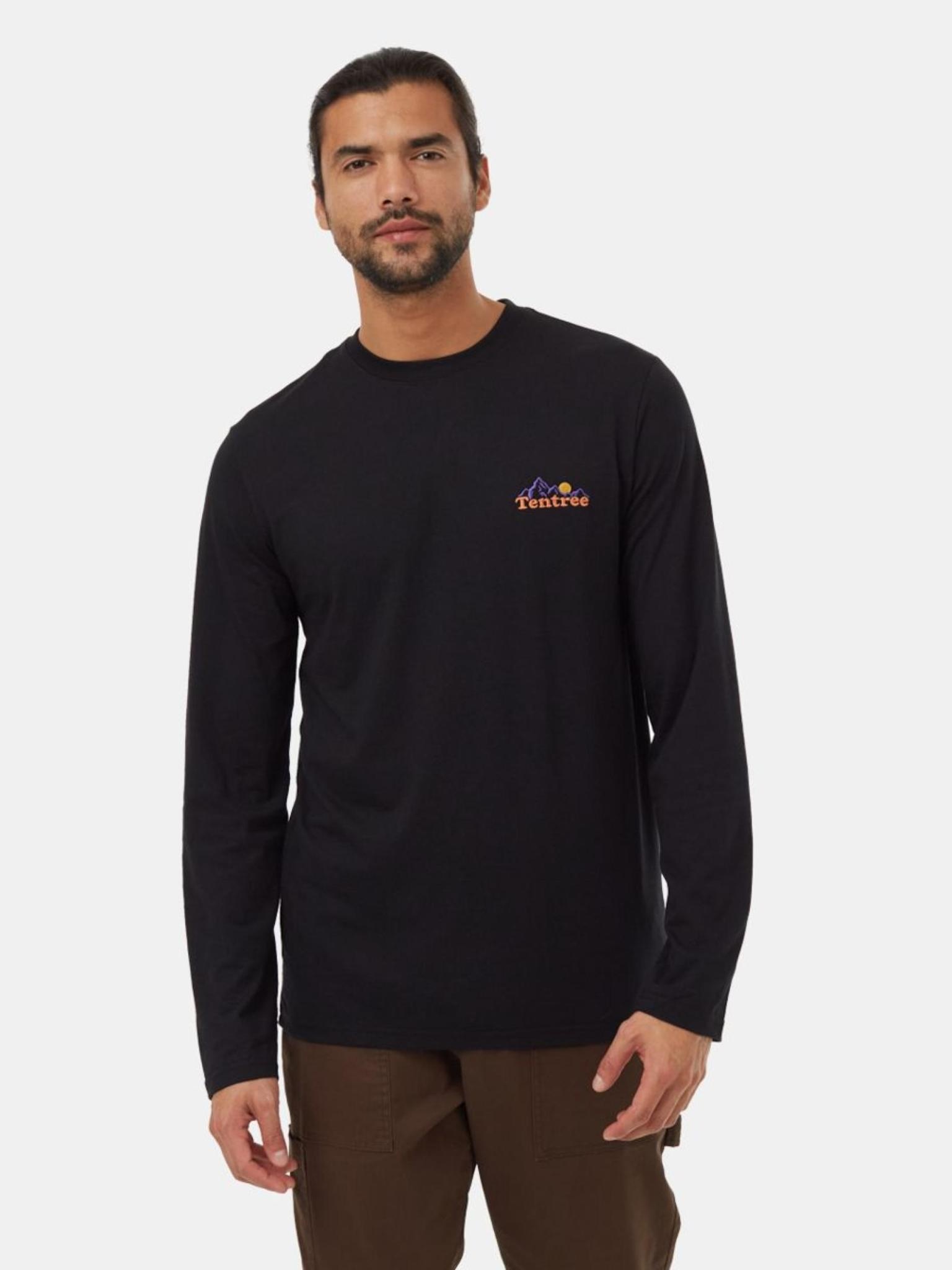 Tentree Men's Mountain Wordmark Longsleeve