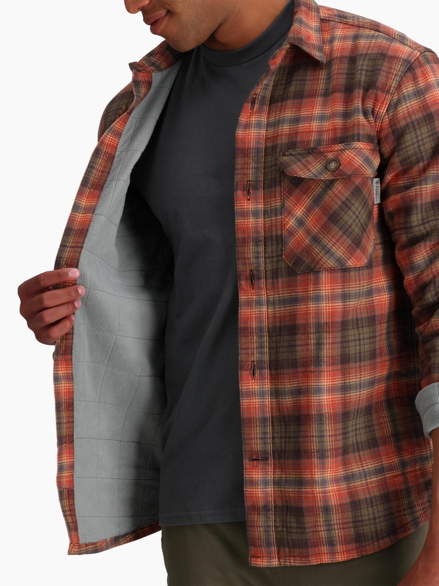 Royal Robbins Men's Snowcap Lined Flannel Long Sleeve