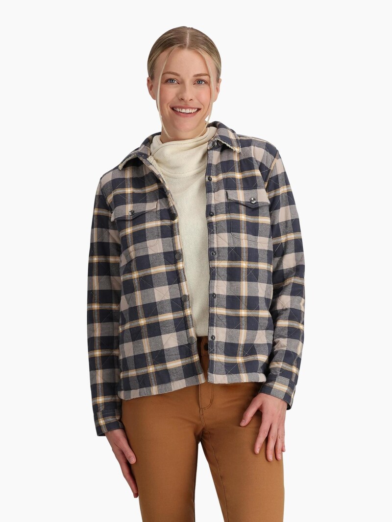 Royal Robbins Women's Snowcap Lined Flannel Long Sleeve
