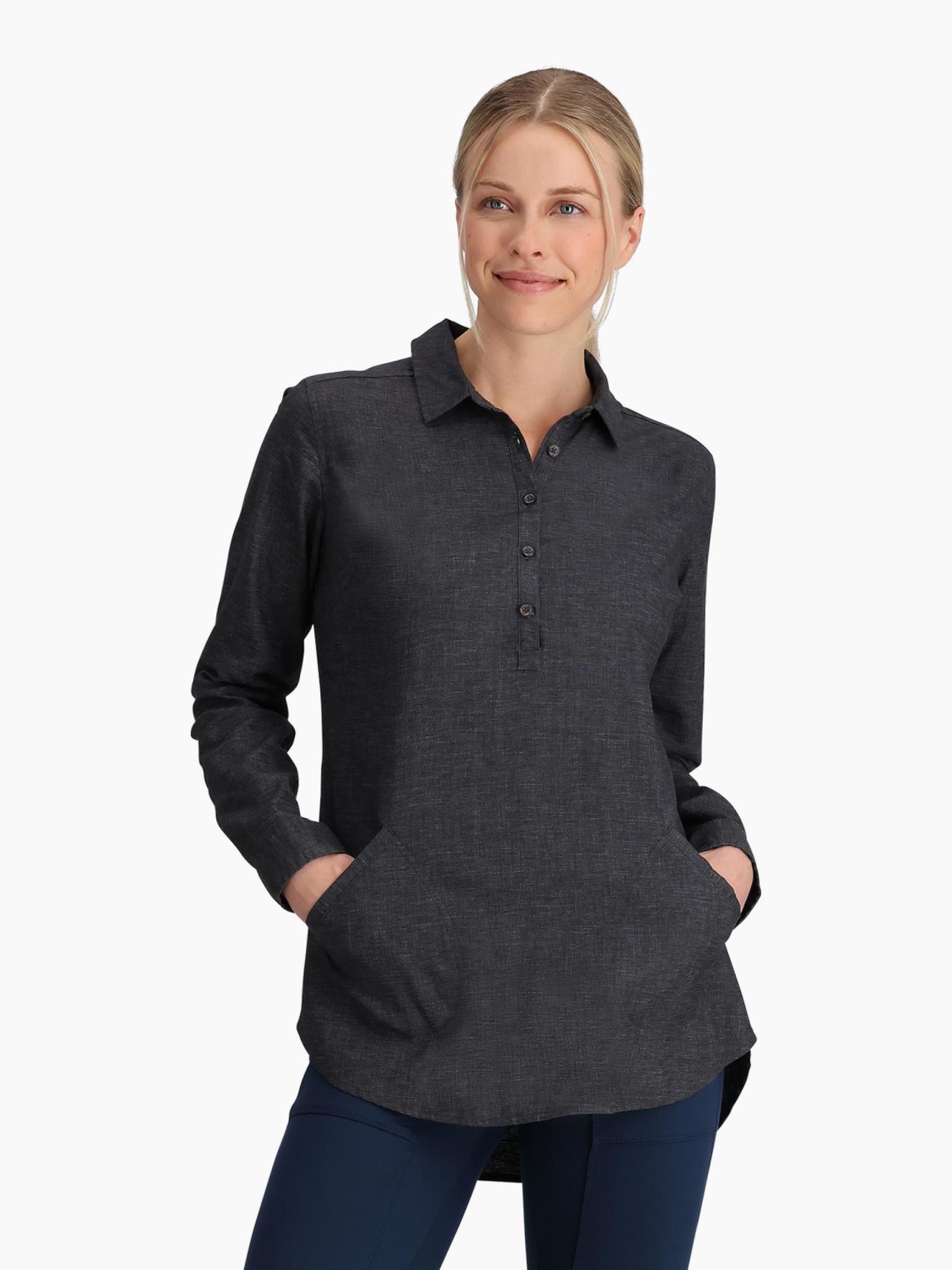 Cotton And Tencel™ Modal Shirttail Tunic