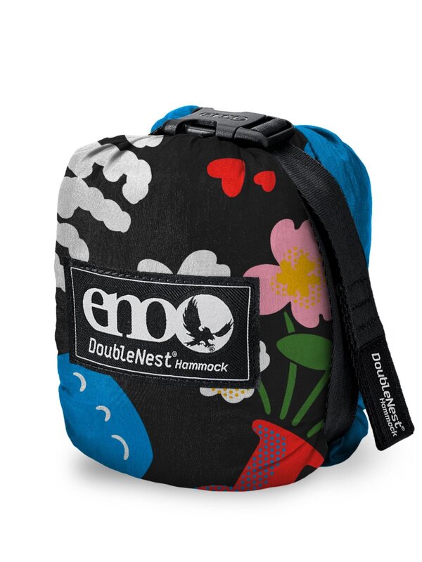 ENO DoubleNest Print Giving Back Room to Grow/Brave Trails/Teal