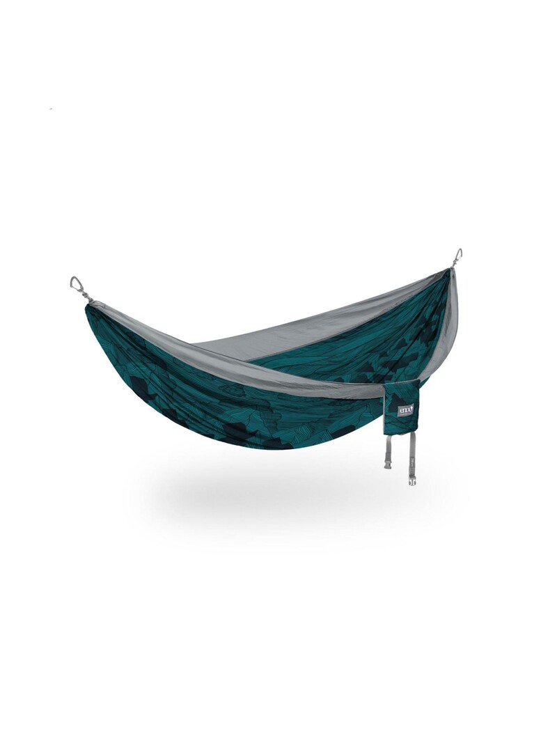 ENO DoubleNest Print Hammock Mountains to Sea Grey