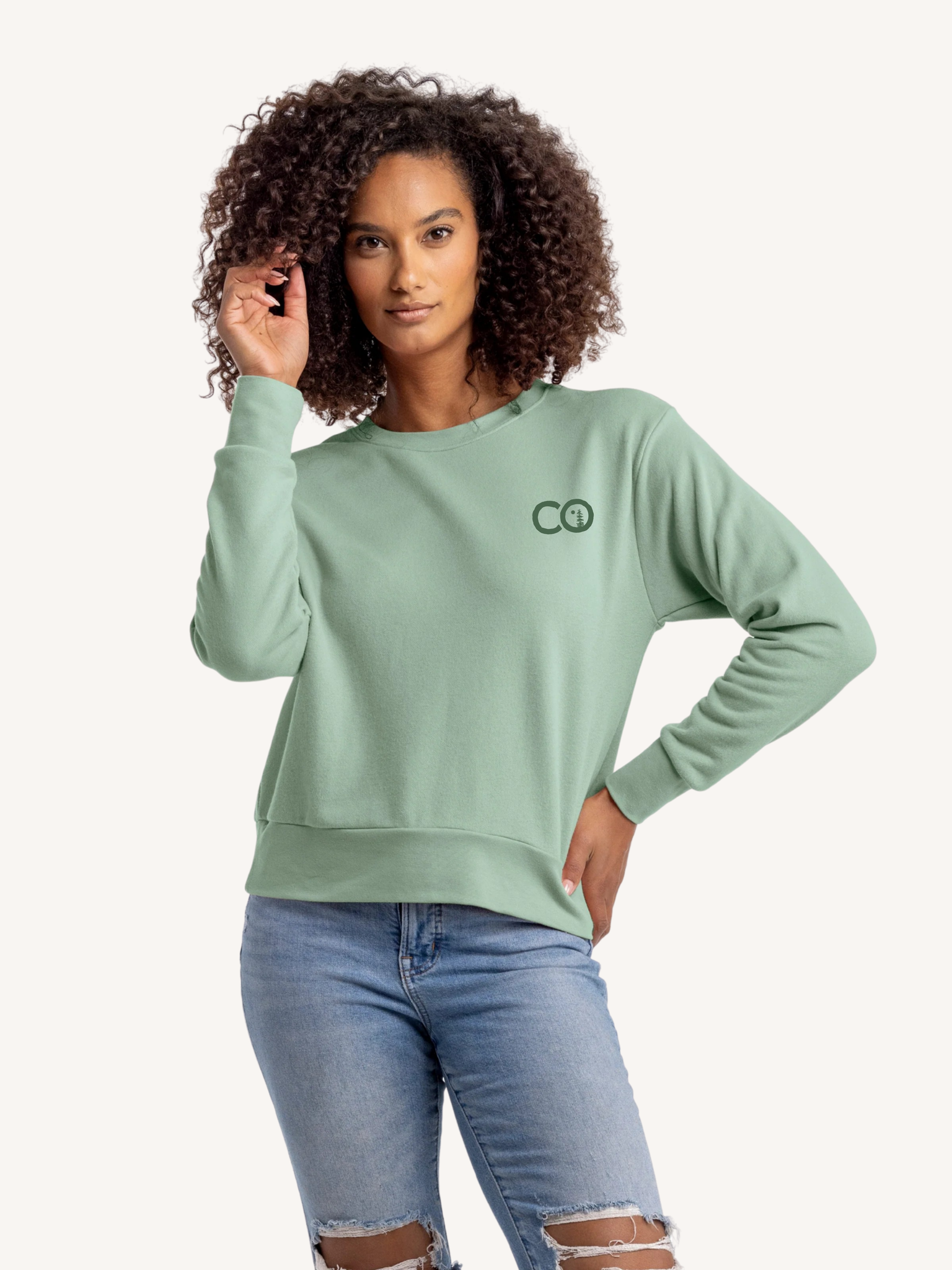 Chatham Outfitters Women's Chatham Outfitters Sueded French Terry Sweatshirt