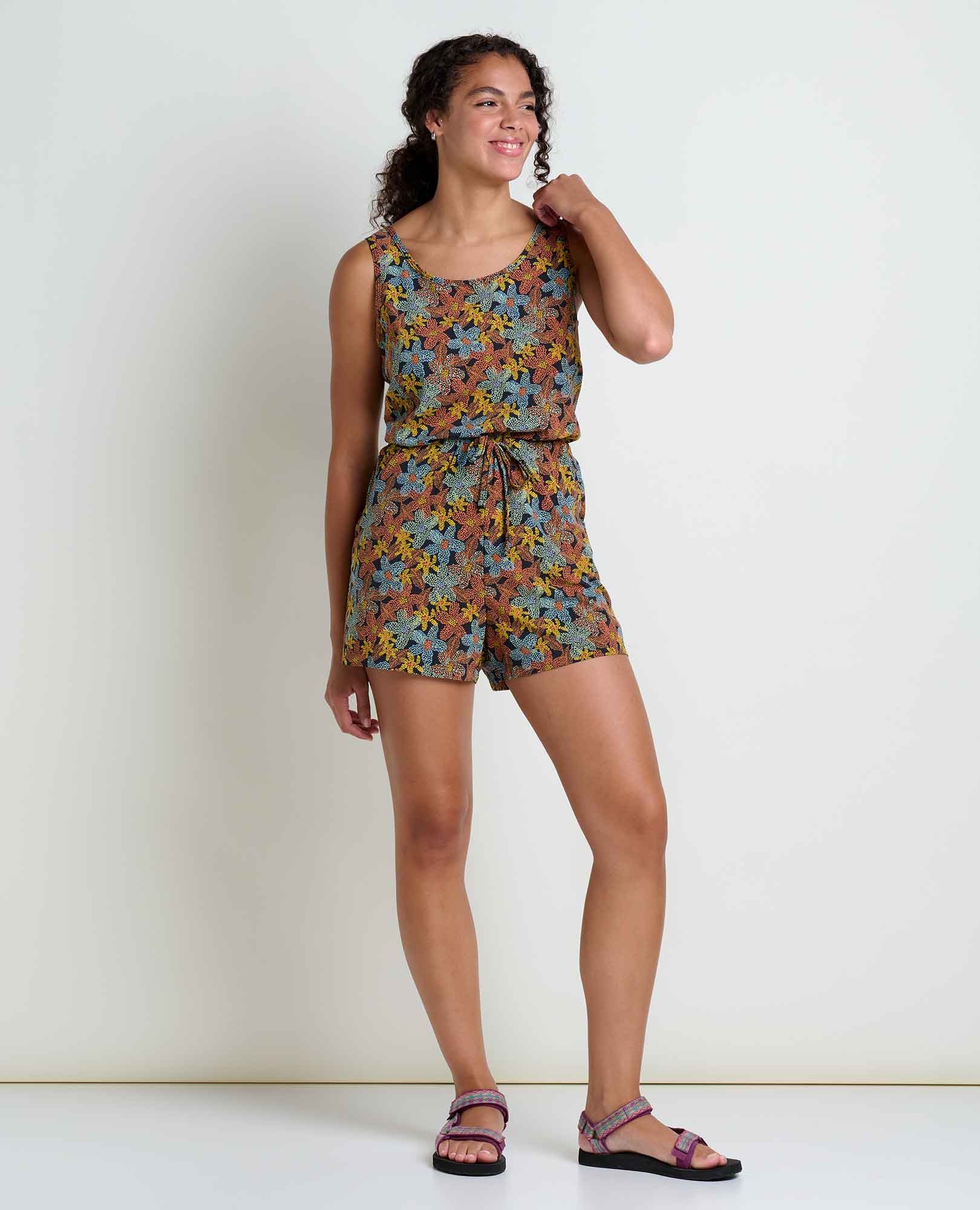 試着のみ　Nala Cocoon swim rompers Washable Silk Romper – Lunya