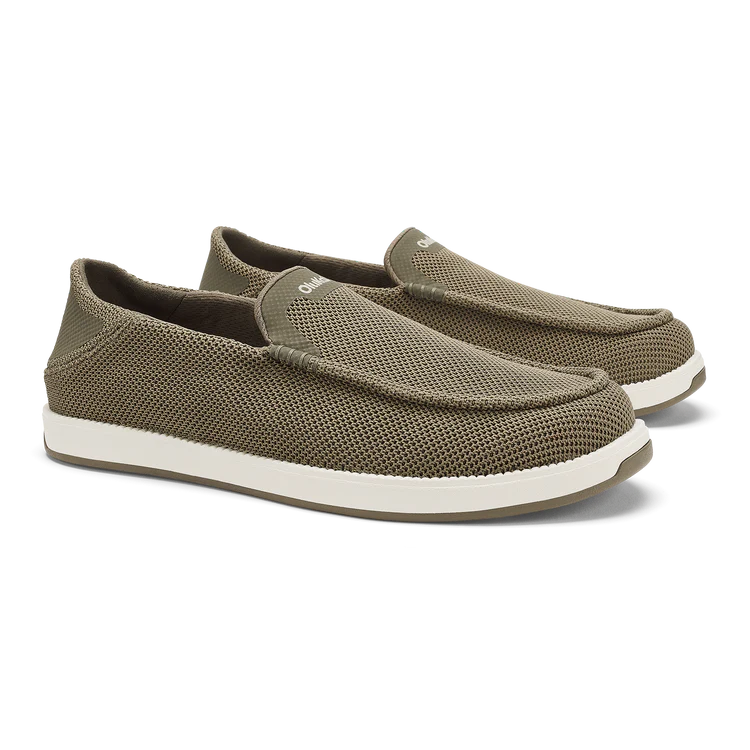 OluKai Men\'s Taupe/Brown Mesh pre laced. Slippers  Size  41.5 8- 8.5 Olukai Men main image 2