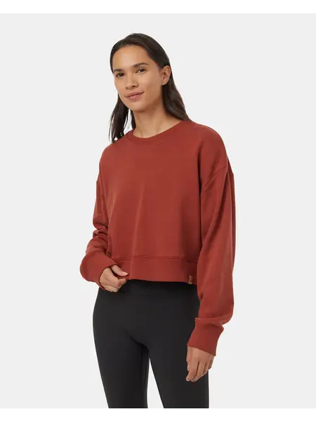 Tentree Women's TreeFleece Oversized Cropped Crew