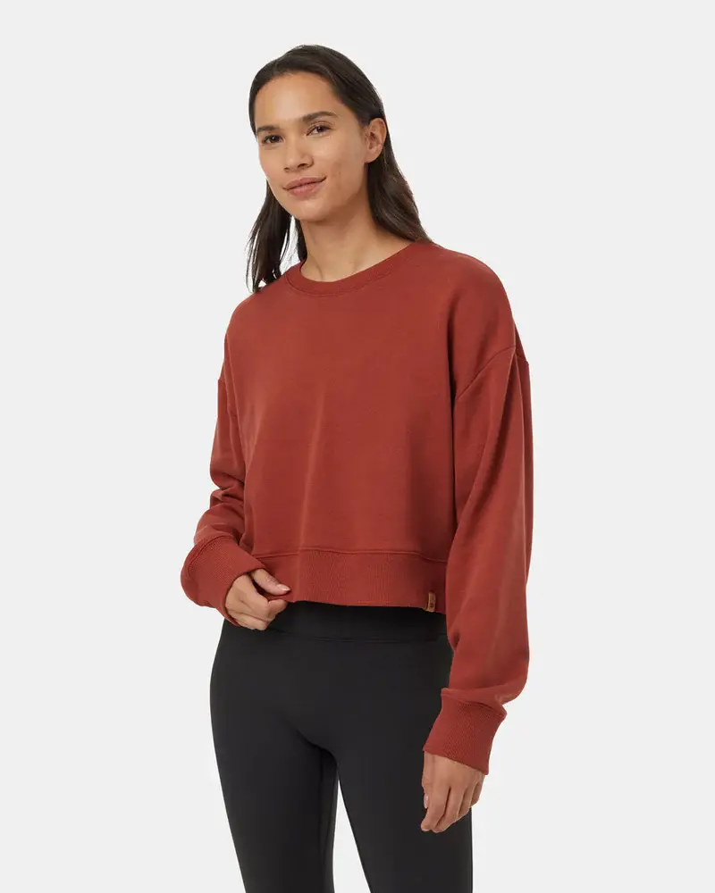 Tentree Women's TreeFleece Oversized Cropped Crew