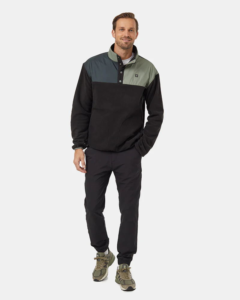 Tentree Men's Recycled MicroFleece Contrast 1/4 Snap
