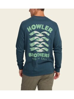 Howler Brothers Men's Longsleeve T-Shirt Flocka Seagulls