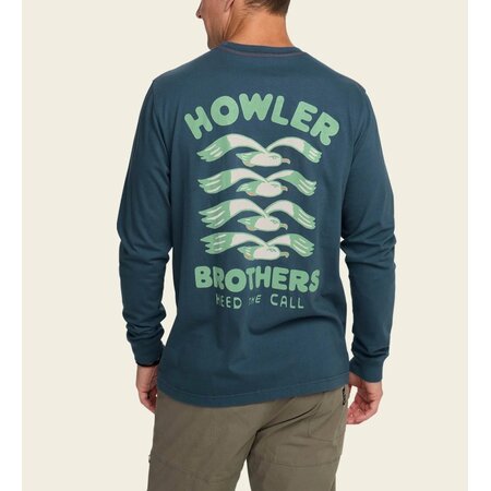 Howler Brothers Men's Longsleeve T-Shirt Flocka Seagulls