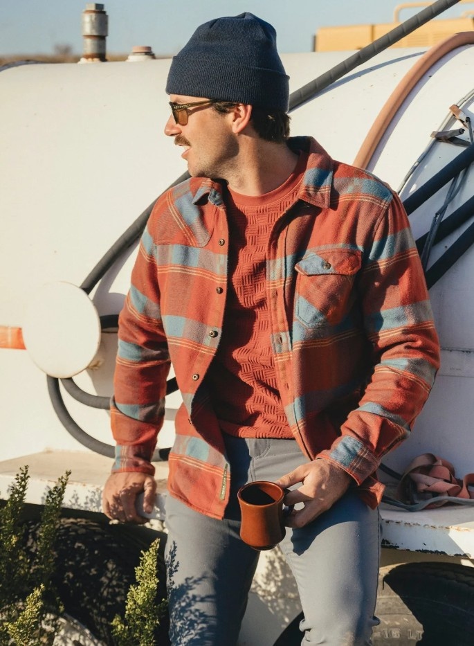 Howler Brothers Men's Harker's Flannel Backdrop Plaid