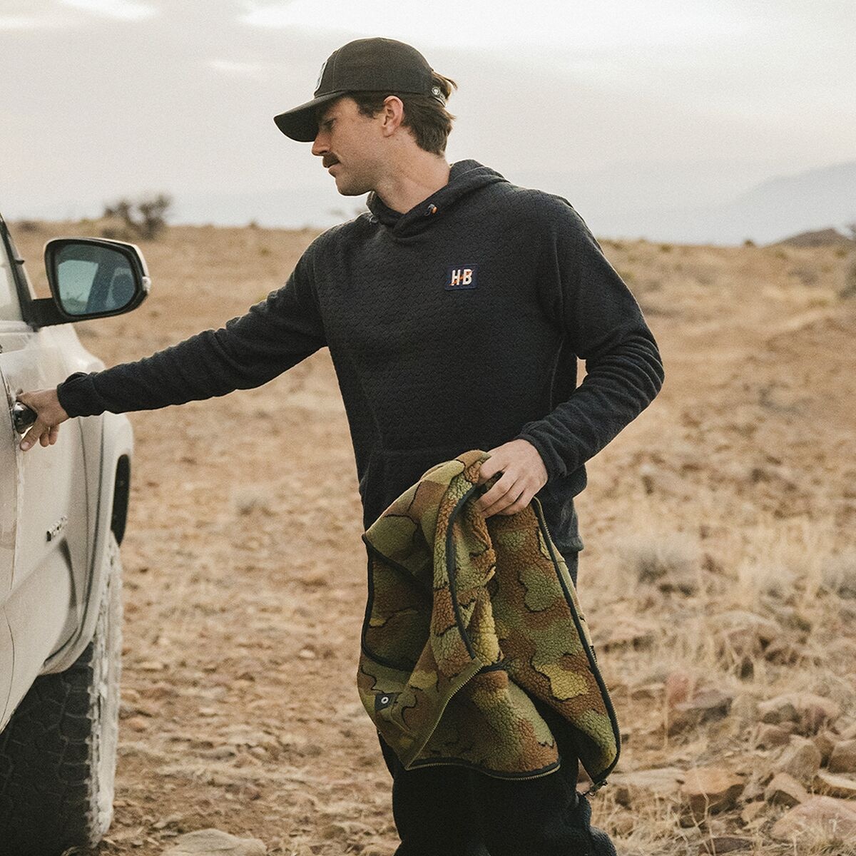 Howler Brothers Men's Palo Duro Fleece Hoodie Mountain Grid