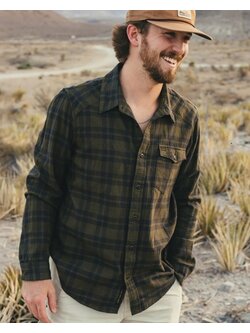 Howler Brothers Men's La Grange Lightweight Flannel Cohen Plaid