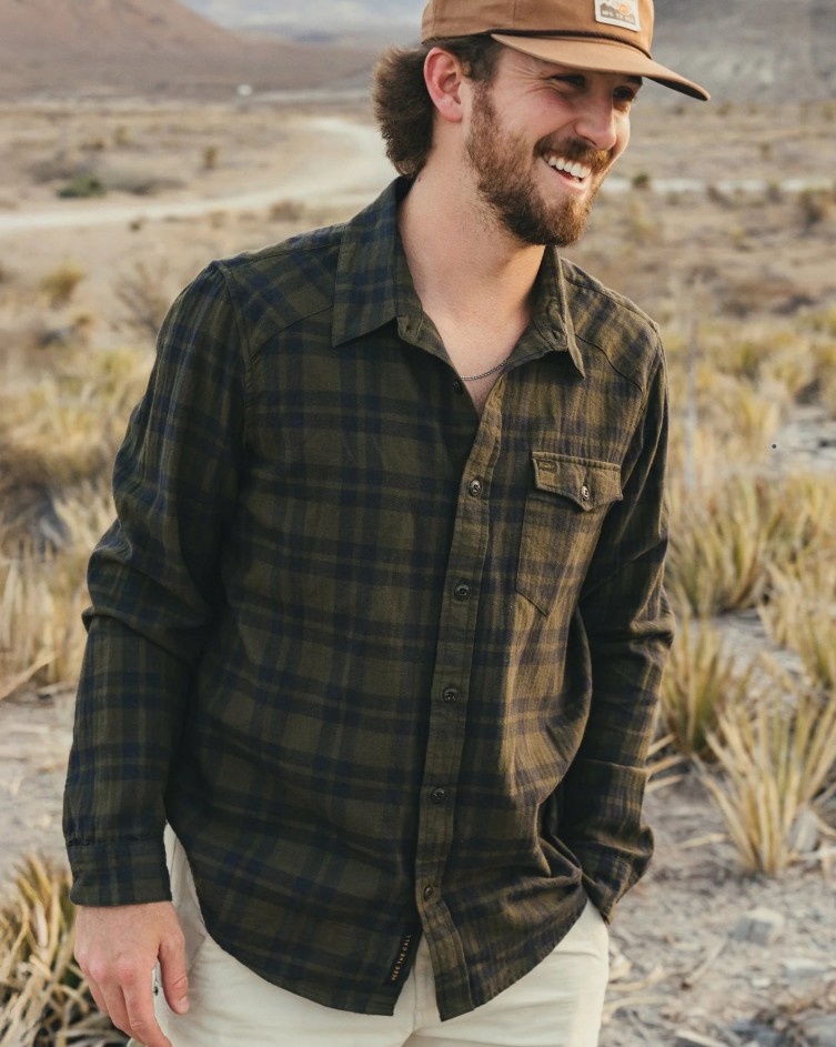 Howler Brothers Men's La Grange Lightweight Flannel Cohen Plaid