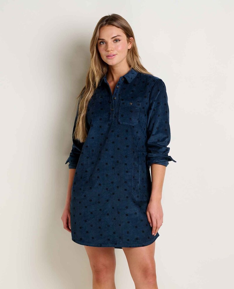 Toad & Co Women's Cascadia Popover Long-Sleeve Dress