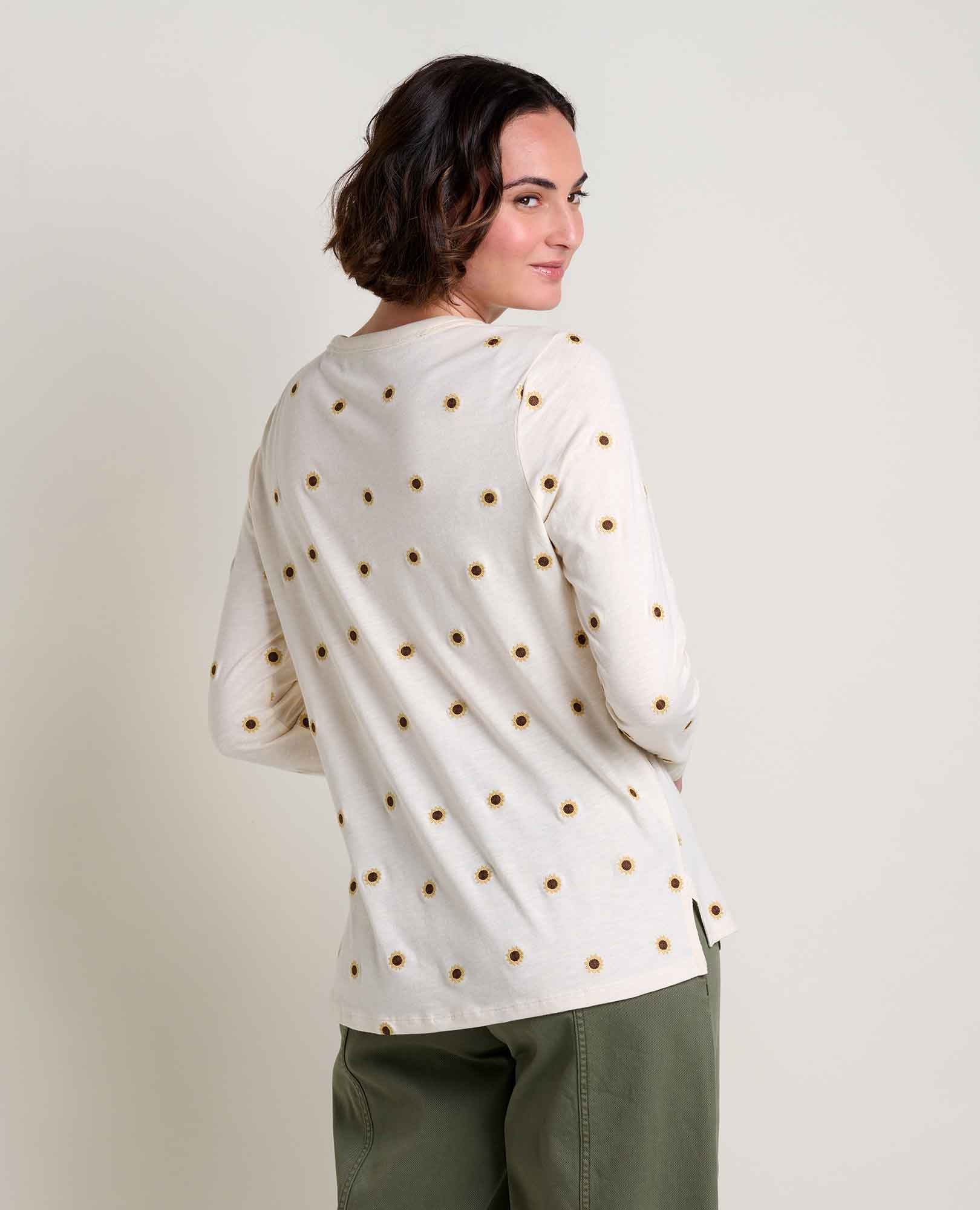 Toad & Co Women's Primo Long-Sleeve Crew Embroidered