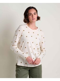 Toad & Co Women's Primo Long-Sleeve Crew Embroidered
