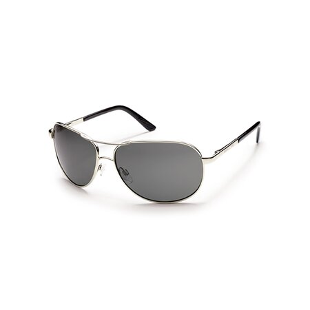 Aviator Silver Polarized Gray