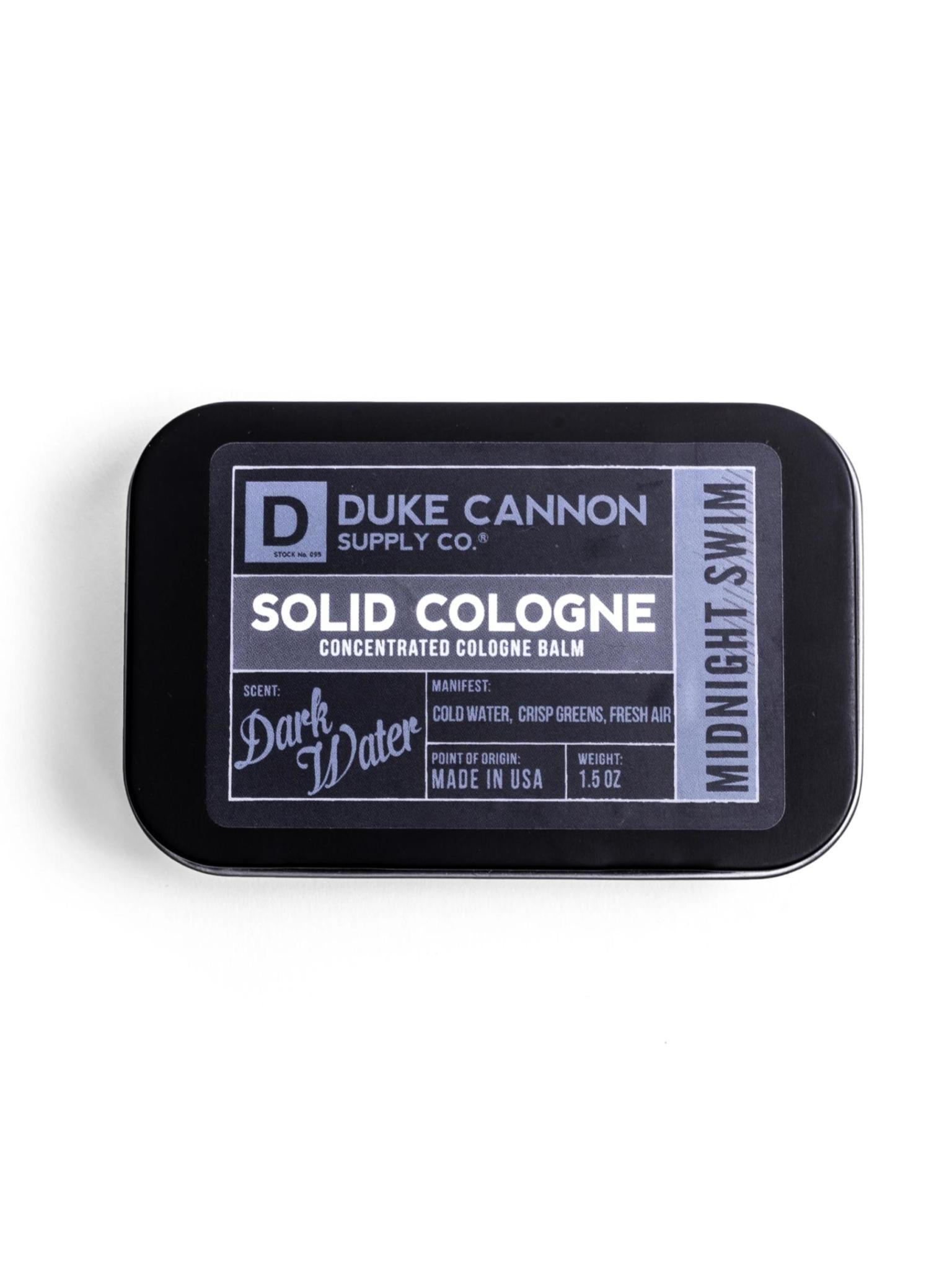 Duke Cannon Supply Co Solid Cologne Midnight Swim