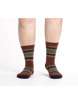 Men's Multi Stripe Cushioned Micro Crew