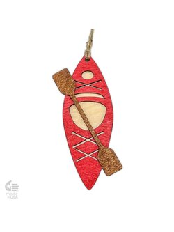 Kayak Ornament Red