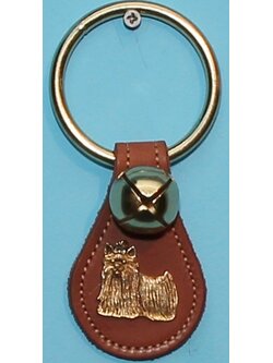 Yorkie Charm Teardrop Large Ring