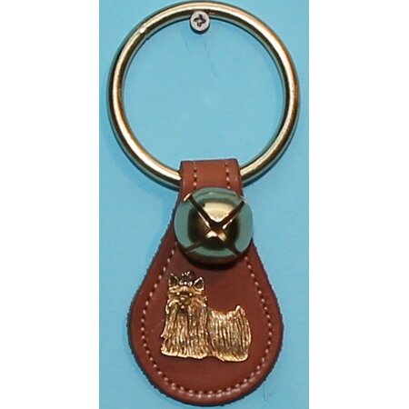 Yorkie Charm Teardrop Large Ring