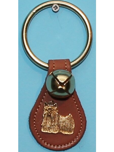 Yorkie Charm Teardrop Large Ring